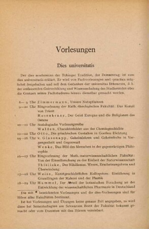 20-48, Vorlesungen