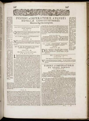 Iustini Imperatoris Augusti Novellæ Constitutiones.