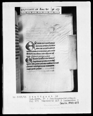 Gebetbuch des Konrad Peutinger — Zwei Initialen E, Folio 177recto