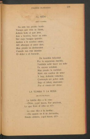 La tumba y la rosa : (De Víctor Hugo).