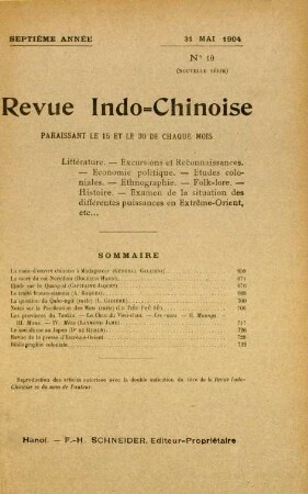 31. Mai 1904. No.10