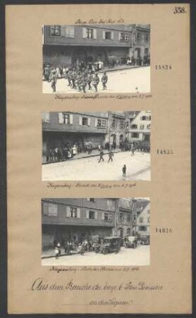 Kaysersberg: Parade des II/LIR 12 am 02.07.1916