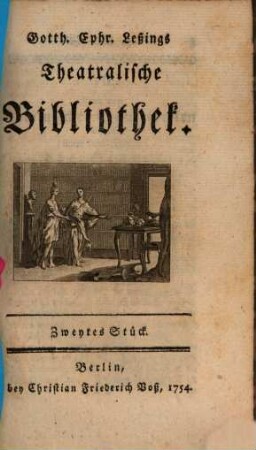 Gotth. Ephr. Leßings Theatralische Bibliothek, 2