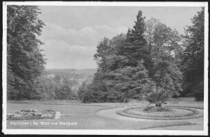 Hainichen. Blick vom Stadtpark auf Hainichen
