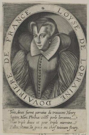 Bildnis der Loyse de Lorraine Dovairriere