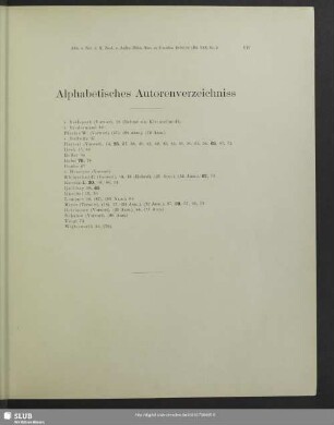 Alphabetisches Autorenverzeichnis