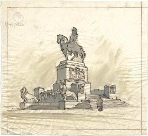Pfann, Paul; Nürnberg; Prinzregent-Luitpold-Denkmal - Perspektive