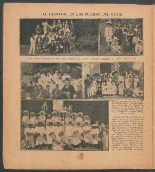 El carnaval en los pueblos del oeste