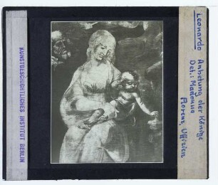 da Vinci, Anbetung der Könige (Florenz, Uffizien 00285860) : Madonna