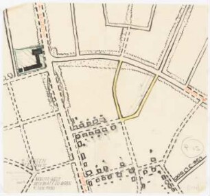 Bebauungsplan der Stadterweiterung Beelitz: Lageplan westlicher Teil 1:2500