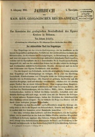 Jahrbuch der Geologischen Reichsanstalt. 8, 8. 1857
