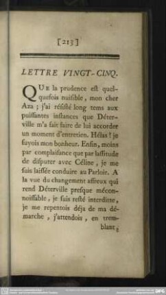 Lettre Vingt-Cinq.