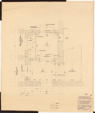 Stadthalle, Mülheim an der Ruhr Umbau: Kassenhalle: Grundriss 1:20