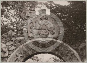 Detail des ehemaligen Portals von Bürgerhaus Ring 17 in Reichenbach
