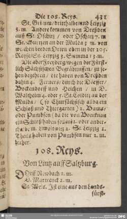 108. Reys. Von Lintz auff Saltzburg