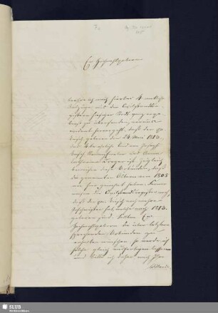 7e) Brief Edmund Oppenhoff an A. W. Schlegel, dat. Bonn, 07.11.1841