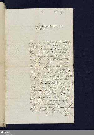 7e) Brief Edmund Oppenhoff an A. W. Schlegel, dat. Bonn, 07.11.1841