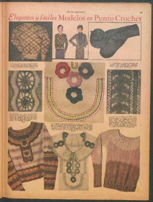 Elegantes y fáciles modelos en punto crochet [Modelos en punto crochet]