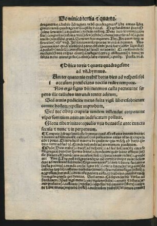 Dominica tertia et quarta quadragesime ...