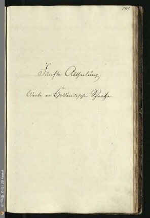 Fünfte Abtheilung. Werke in Holländischer Sprache