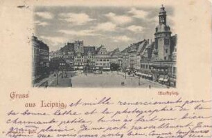 Gruss aus Leipzig: Marktplatz