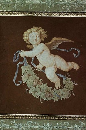 Putto mit Girlande
