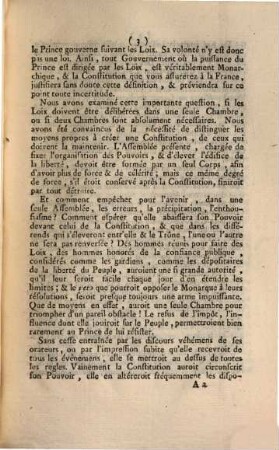 Motifs Présentés dans la Séance de L'Assemblée Nationale, du 4 Septembre 1789, au nom du Comité De Constitution, sur divers articles du Plan du Corps législatif, & principalement sur la nécessité de la Sanction Royale