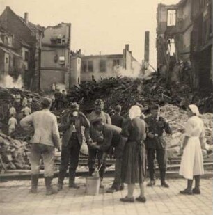 Zerstörungen Zweiter Weltkrieg. Kaiserallee 63-67