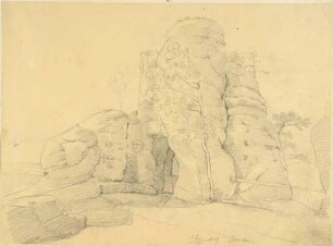 Felsen auf der Bastei in der Sächsischen Schweiz