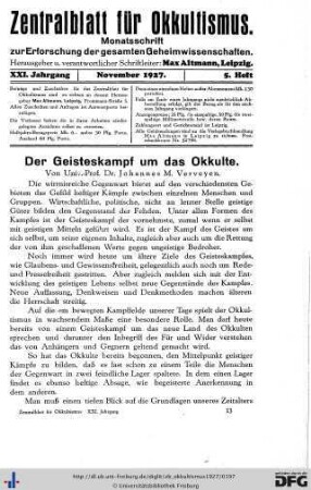 5. Heft (Nov. 1927)