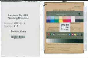 Entnazifizierung Klara Bertram , geb. 02.08.1904 (Hausgehilfin)