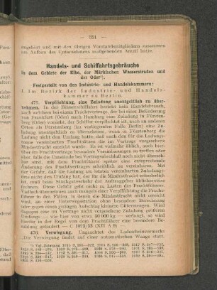 I. Im Bezirk der Industrie- und Handels-kammer zu Berlin.