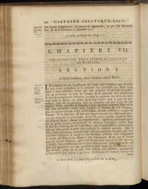 Chapitre VII. L´Histoire des Juifs Jusqu´a La Captivité de Babylone.
