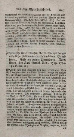 Freymüthige Unterredungen über die Mängel des gewöhnlichen Religionsunterrichts und deren Verbesserung. Unterredung 1.2.