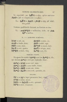 Livre II. Notions grammaticales