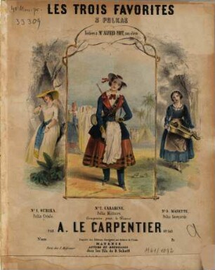 Les trois favorites : 3 polkas ; comp. pour le piano ; op. 143
