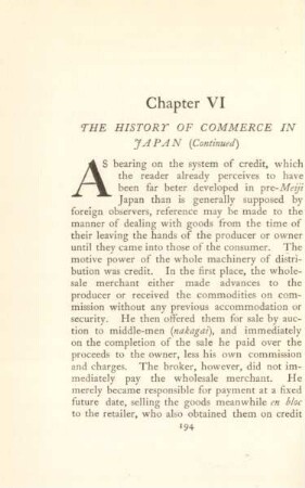 Chapter VI. The history of commerce in Japan (Continued)