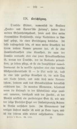 276. Berichtigung