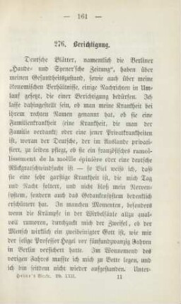 276. Berichtigung