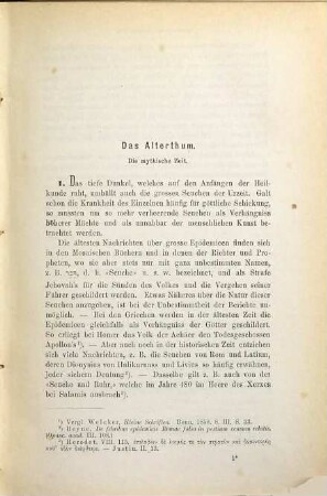 Lehrbuch der Geschichte der Medicin und der epidemischen Krankheiten, 3. Geschichte der epidemischen Krankheiten
