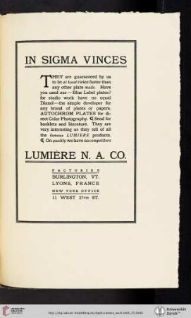 Lumière N. A. [North America] Co. [Autochrome Plates]