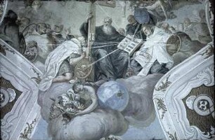Allegorie des göttlichen Schutzes, den die Kirche gegenüber ihren Feinden erfährt
