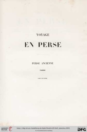 2: Voyage en Perse: Planches