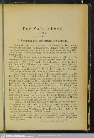 I. Ursprung und Bedeutung des Namens