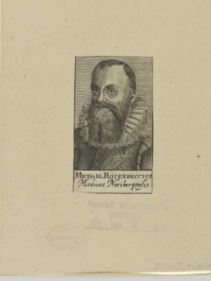Bildnis des Michael Rötenbeccius