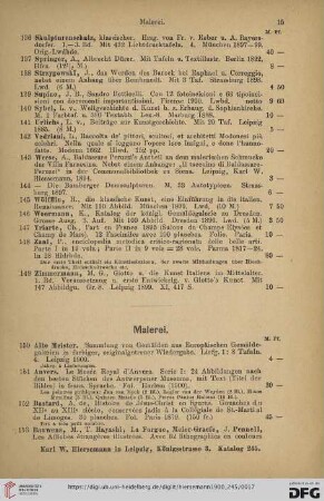 Malerei (Nr. 150 - 213)
