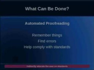 Automated Documentation Proofreading: igor: Making Documentation Easier