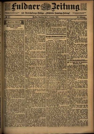 Zweite Ausgabe vom Samstag, den 07. Dezember 1901.