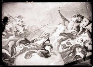 Schloßkirche; Deckenbild, Ausschnitt