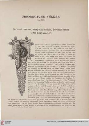 Germanische Völker (bis 1200)